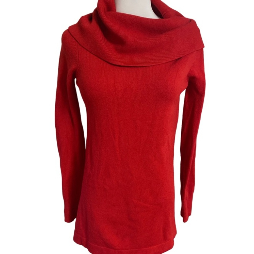 French Connection Cowl Neck Sweater Red